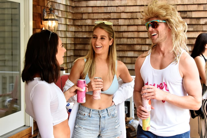Kyle at a party on the Bravo TV show Summer House