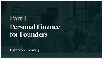 Personal Finance for Founders