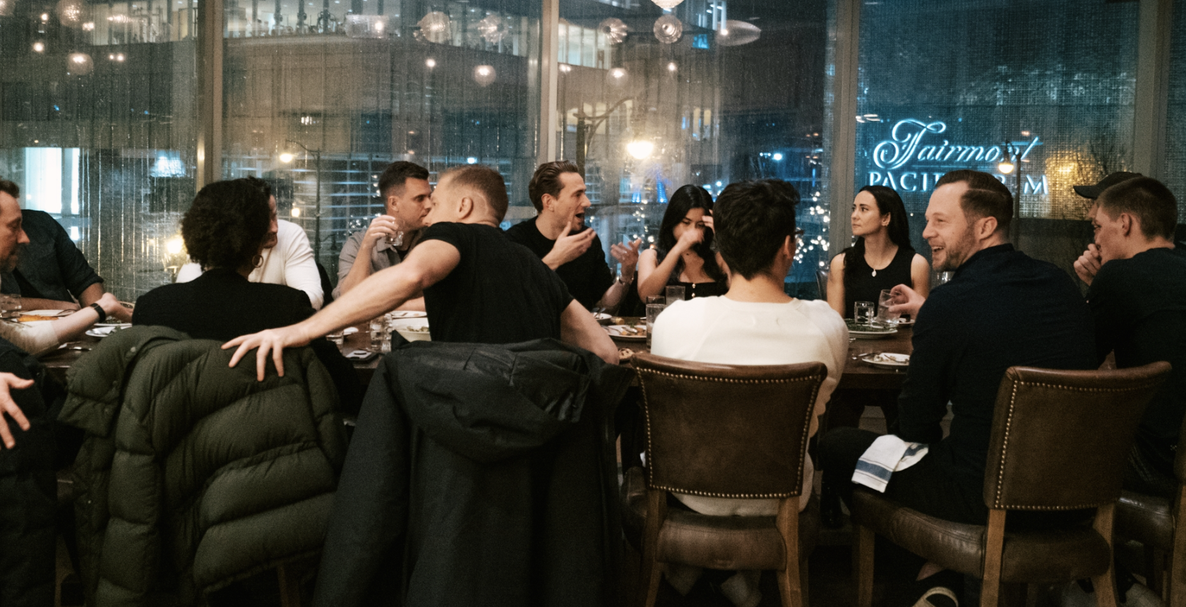 We host dozens of dinners, adventures, and retreats each quarter. Here's a pic from a recent event in Vancouver. So many interesting people at this dinner table...