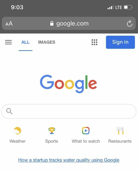 Getting featured on the homepage of Google
