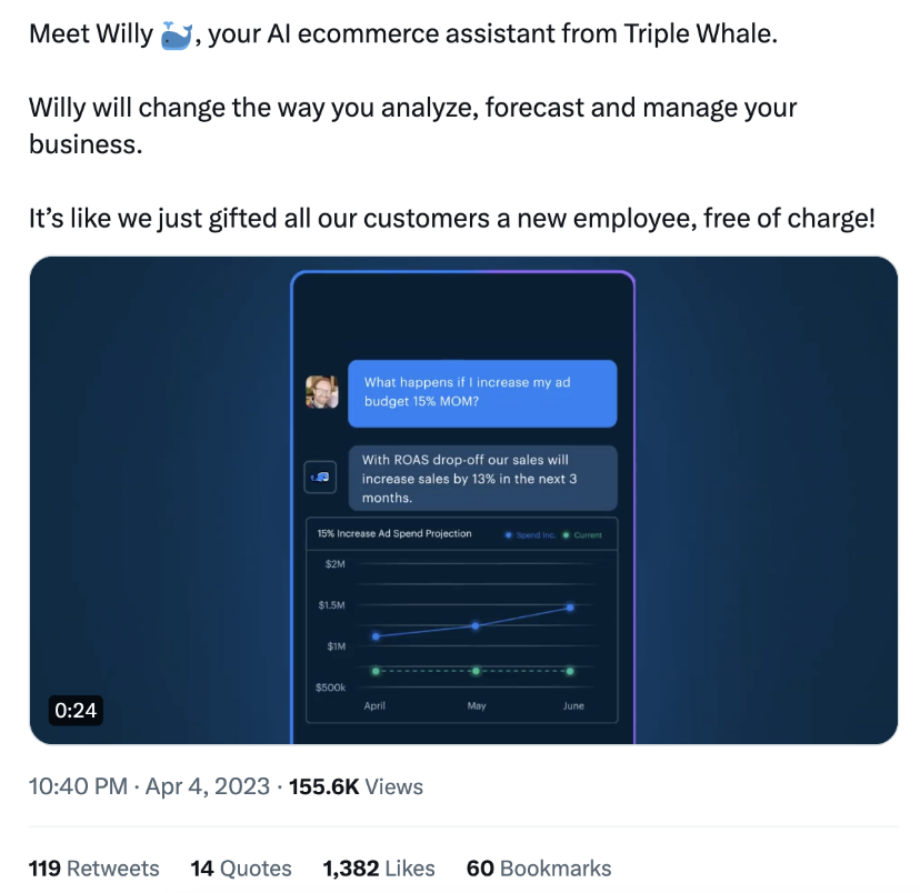 Twitter is still crucial for Triple Whale product launches