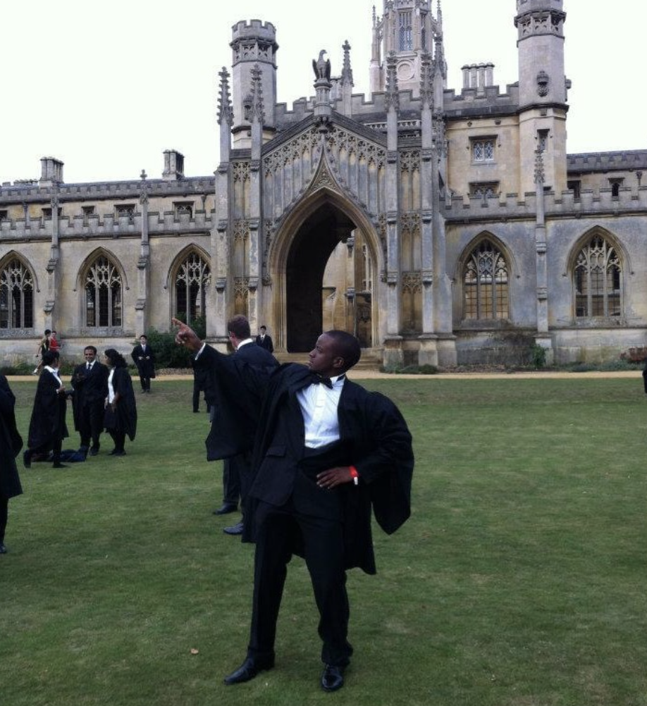 Matriculation day at The University of Cambridge, certainly far from where I began in life but still trying to be cool all these years later!