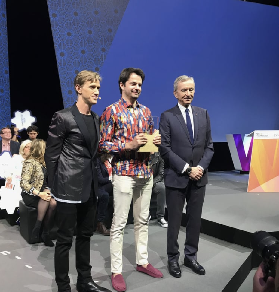 Receiving the innovation award