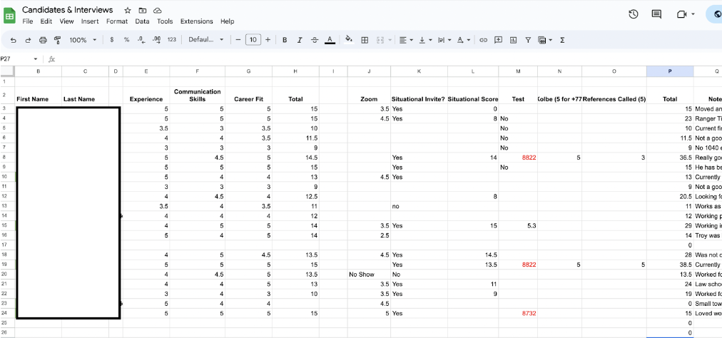 A look at part of our recruiting playbook